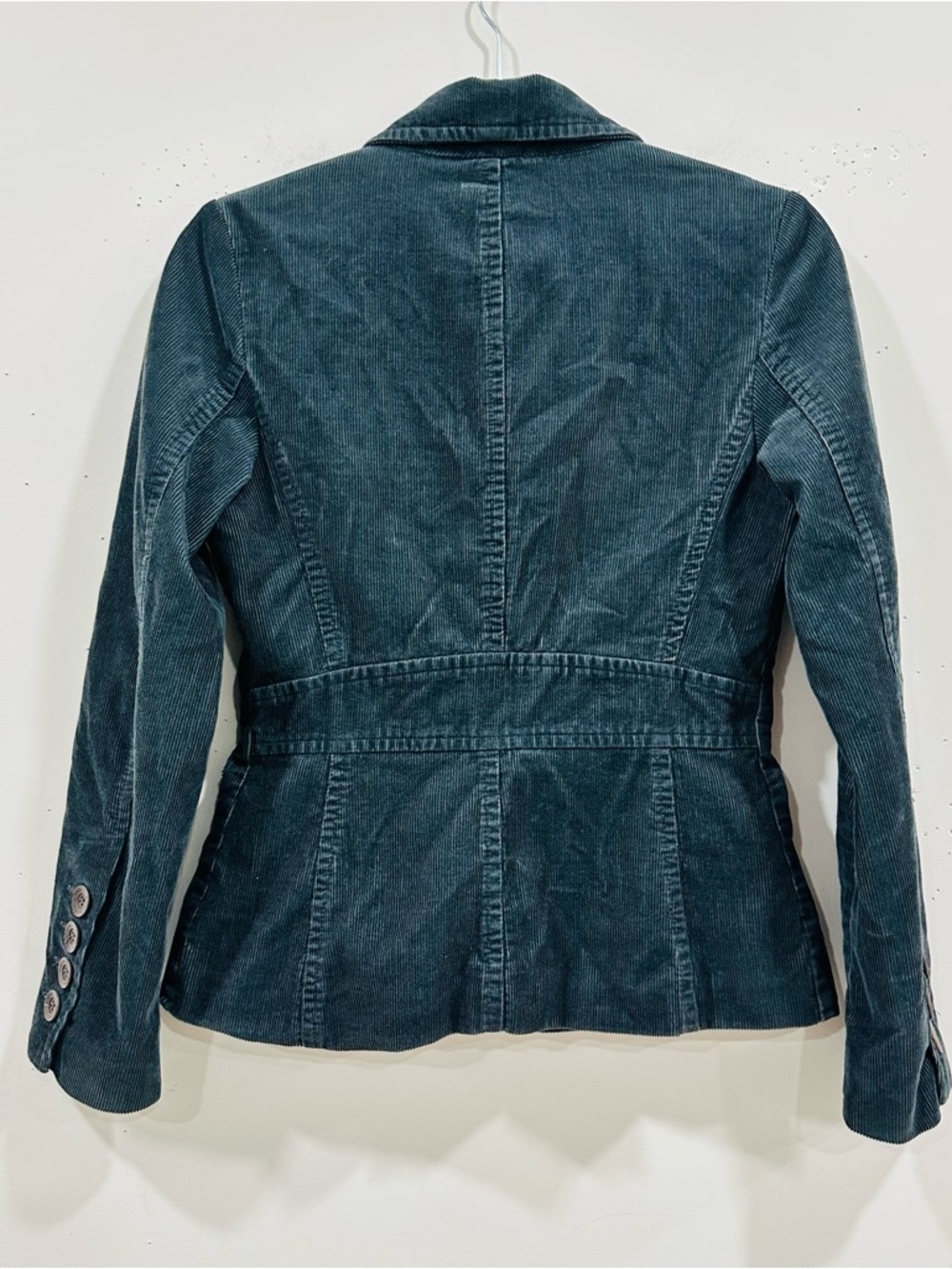 Vince‎ Jacket Blazer Corduroy Size 6 Grey  Cotton Cord Button Front Casual USA - Picture 2 of 10